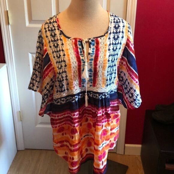 BLL boho top sz L - Picture 1 of 6